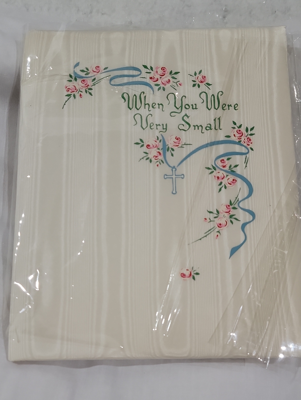 Vintage When You Were Very Small - Catholic Textured Keepsake Book - 1953